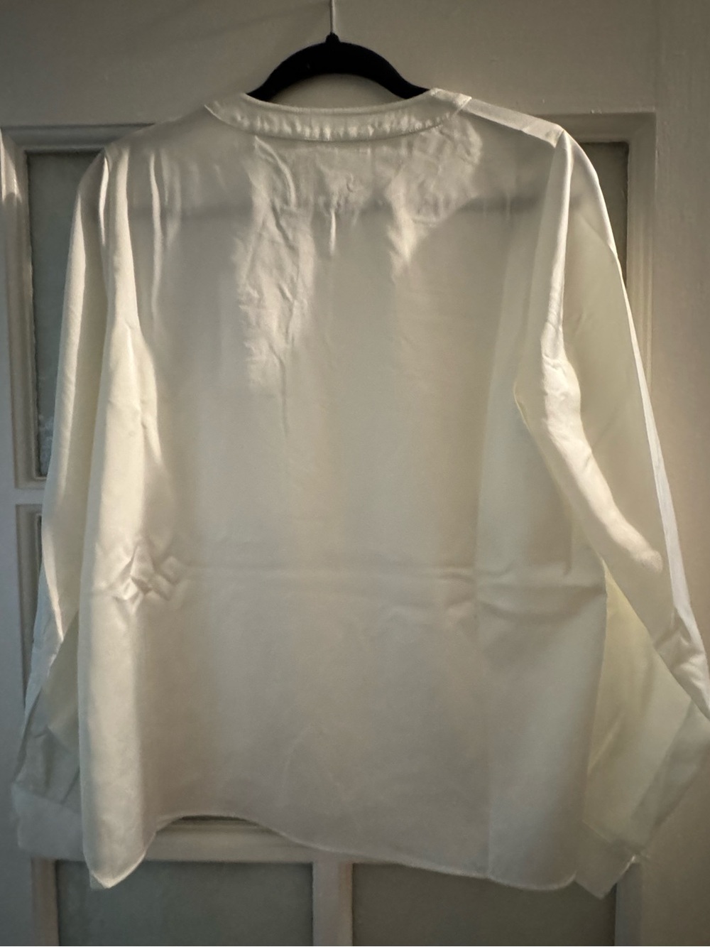 NEW FRAME The Henley Crewneck Top in Cream - Picture 6 of 8